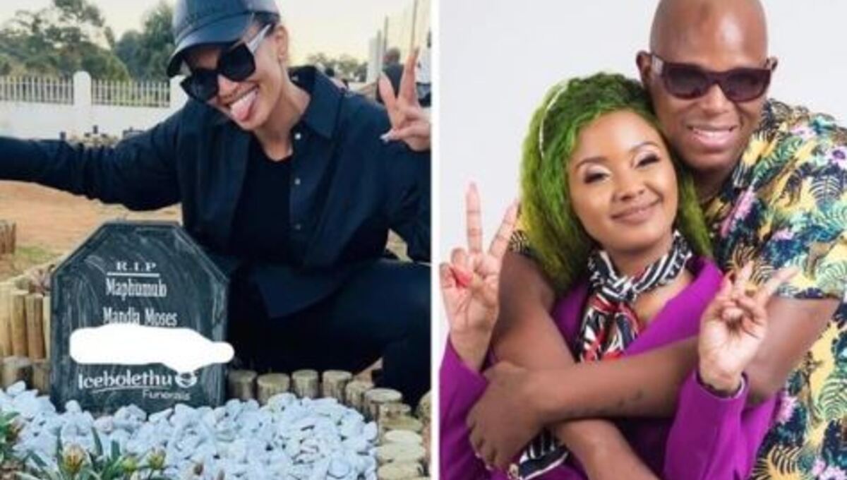 Pearl Thusi slammed over Mampintsha Grave Pic