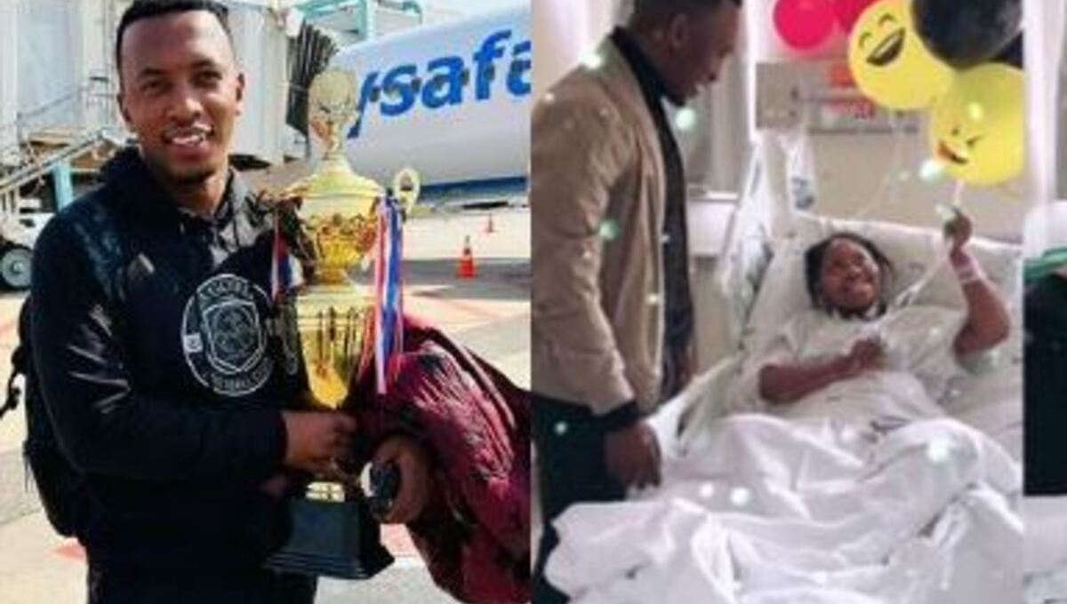 Dumi Mkokstad’s surprise hospital visit to a sick fan - Video