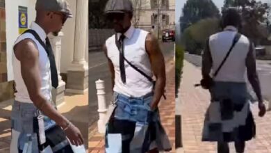 Orlando Pirates star spotted wearing a skirt [watch]