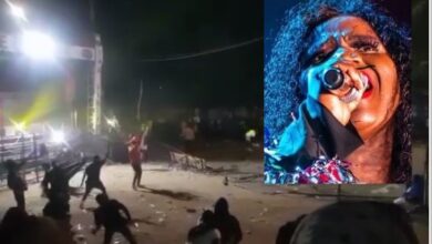 Makhadzi Hit By a Bottle Onstage While Performing - Video