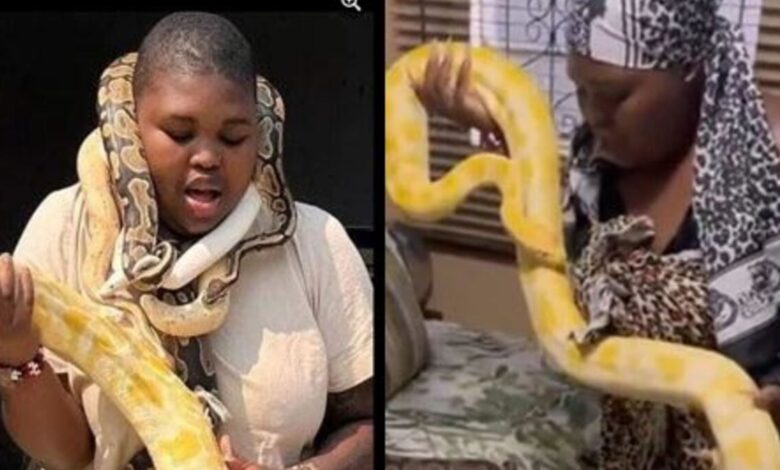 Gogo Maweni Spend Some Quality Time With Her Besties, Her Snakes