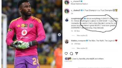 Steve Komphela warns Orlando Pirates goalie Sipho Chaine against pride