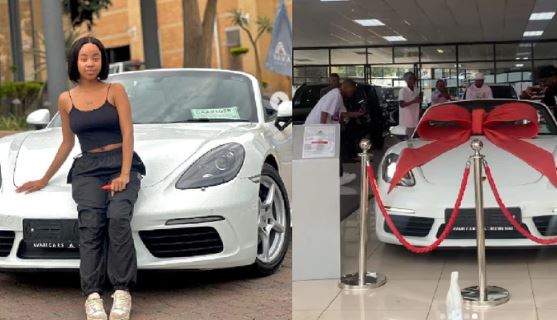 16-Year-Old Content Creator Paballo Noko Shows Off Her New Car - Pics