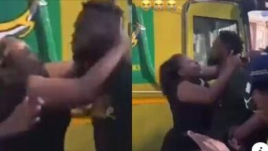 Crazed Female Fan Uses Death Grip On Siya Kolisi