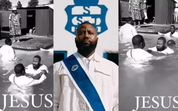 Cassper Nyovest water baptism criticised by social media users (Video)