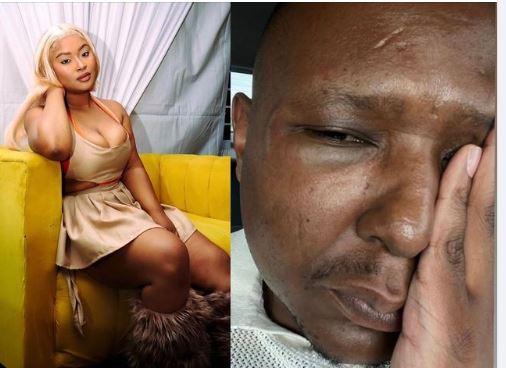 Cyan Boujee heavily beats up her manager until he passes out in Nelspruit