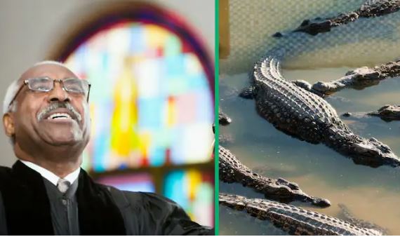 "You don't test God that way" : SA Unhappy As Prophet Attacked by Crocodiles During Prayer Session