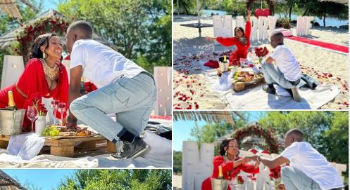 Congratulations to Nhlamulo and Vuvu – the two are officially engaged!