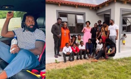 Big Zulu fulfills promise of building house for a mother and her children (Video)