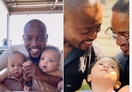 Moshe Ndiki reveals the faces and names of his twin boys - Video