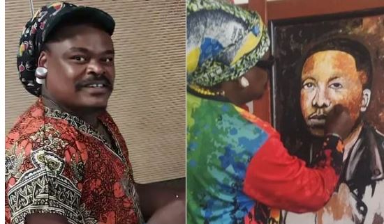 "Deport Rasta Immediately" SA unimpressed with Rasta's painting of Mpho Sebeng