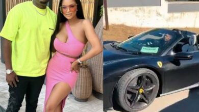 Ayanda Thabethe’s baby daddy, Peter Matsimbe spotted driving R14 million Ferrari – VIDEO