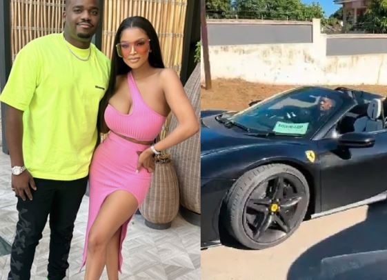 Ayanda Thabethe’s baby daddy, Peter Matsimbe spotted driving R14 million Ferrari – VIDEO