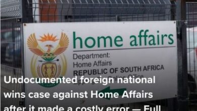 Home Affairs To Pay R1 Million for Unlawfully Detaining illegal Foreign National 