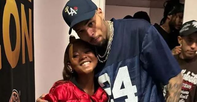 WATCH: Naledi Aphiwe finally meets Chris Brown