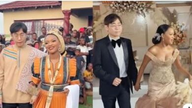 South African woman beautifully weds South Korean man (Video)