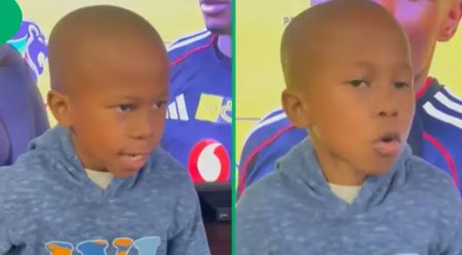 Young Boy Gives Live Commentary on Sundowns vs Orlando Pirates Match - Video