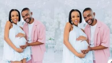 Ntando Duma and Una Rams celebrate their baby girl with beautiful gender reveal (Video)
