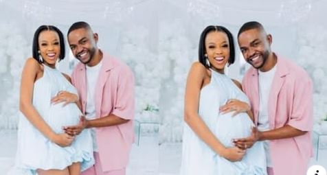 Ntando Duma and Una Rams celebrate their baby girl with beautiful gender reveal (Video)