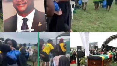 WATCH: Hungry ANC members fighting for food at Nathi Mthethwa’s funeral.