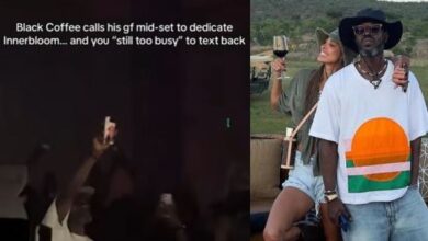 Black Coffee Shows Love to Girlfriend Victoria Gonzalez During His Performance 