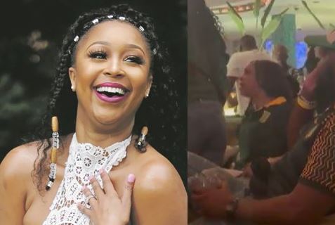 Minnie Dlamini Shouting & Fighting With A Fan