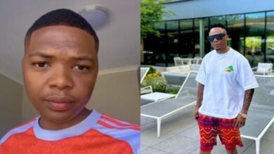 DJ Tira’s son, Samkelo Shezi shares photo of himself in ladies’ underwear