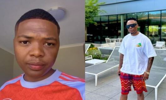 DJ Tira’s son, Samkelo Shezi shares photo of himself in ladies’ underwear