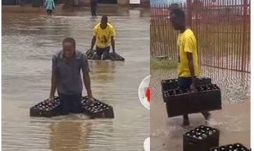 Limpopo Men Carry 48 Beers Each Through Flooded Street in TikTok Video