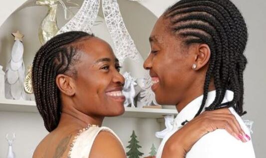 Caster Semenya and wife Violet celebrate nine years of marriage