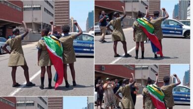 South African Learners Allegedly Denied Access to Classrooms Gather at Point Police Station