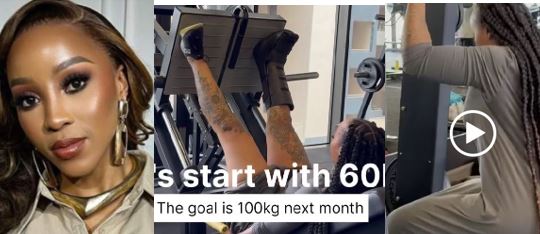 The Real Reason Sbahle Mpisane Wears a Dress to the Gym - Video