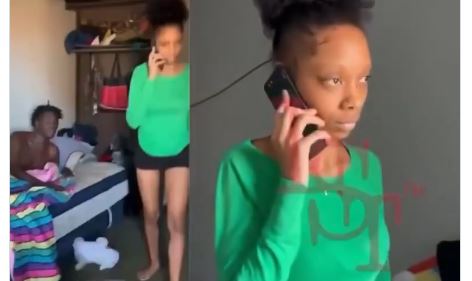Man Shocked After Coming Home to Find His Baby Mama with Another Man - Video