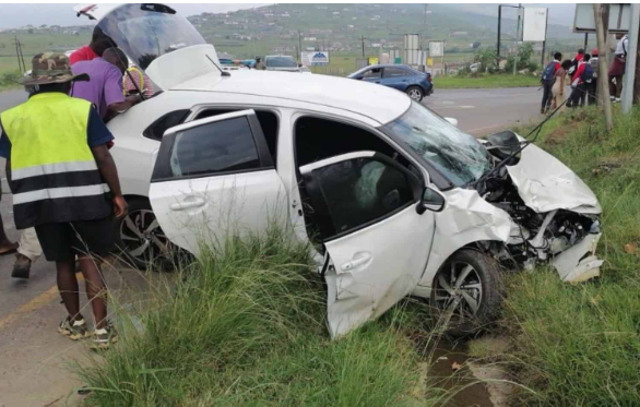 Sixteen schoolchildren injured after taxi and car collide