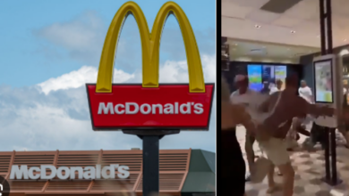 Students Turn McDonald's Into a Boxing Ring - Video
