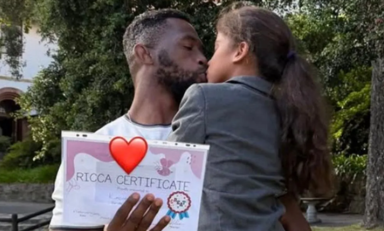 ‘Proud of you’: Siya Kolisi shares cute father-daughter moment